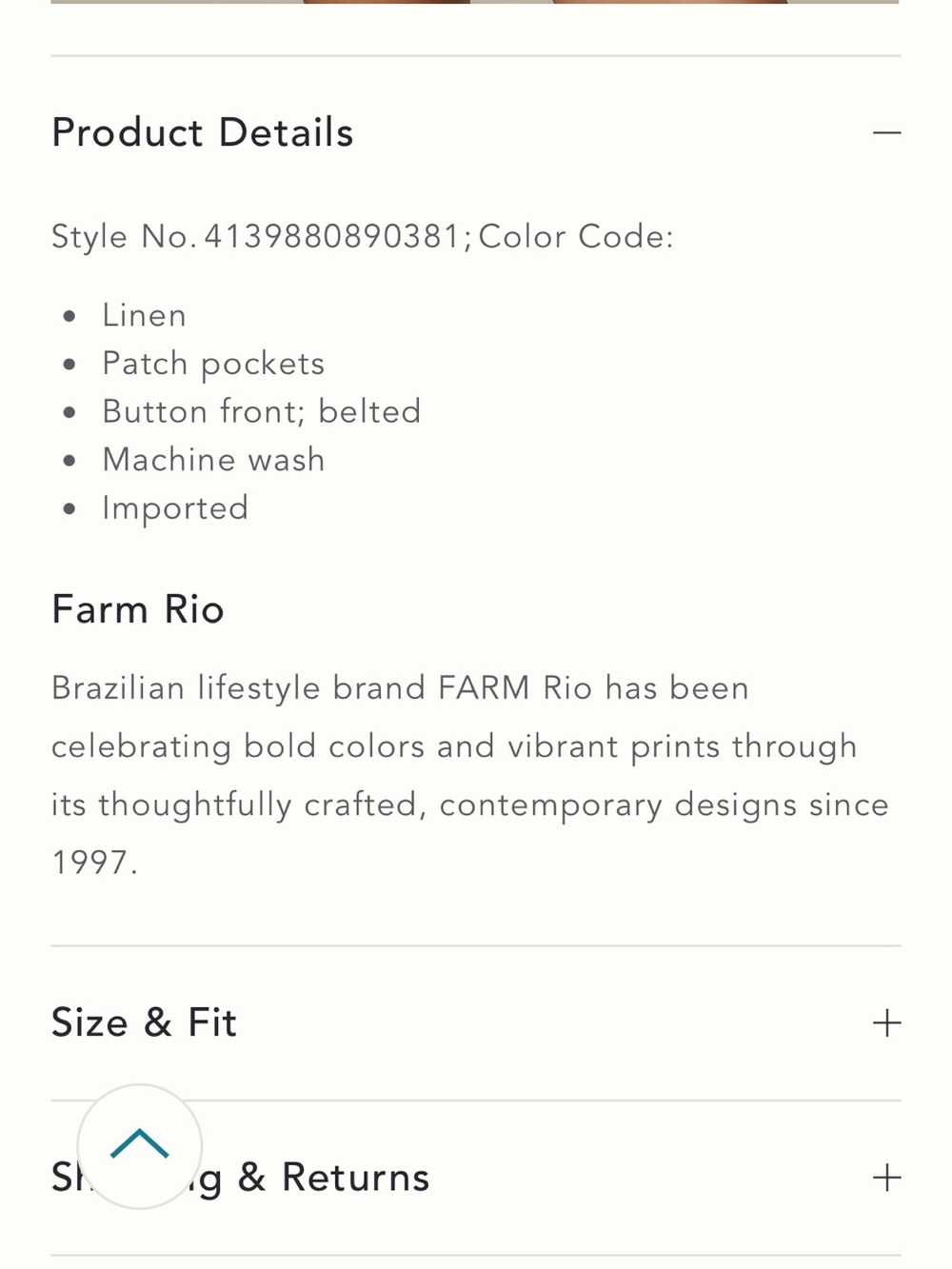 $210 FARM Rio Sicily Scarf romper size M current season Belted 100% Linen lotus - Picture 6 of 10
